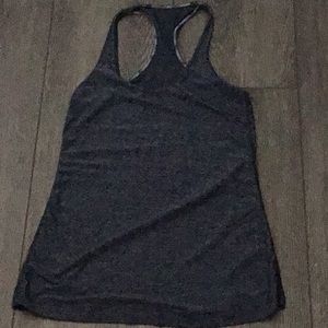 LULULEMON DARK GRAY WORKOUT TOP 6